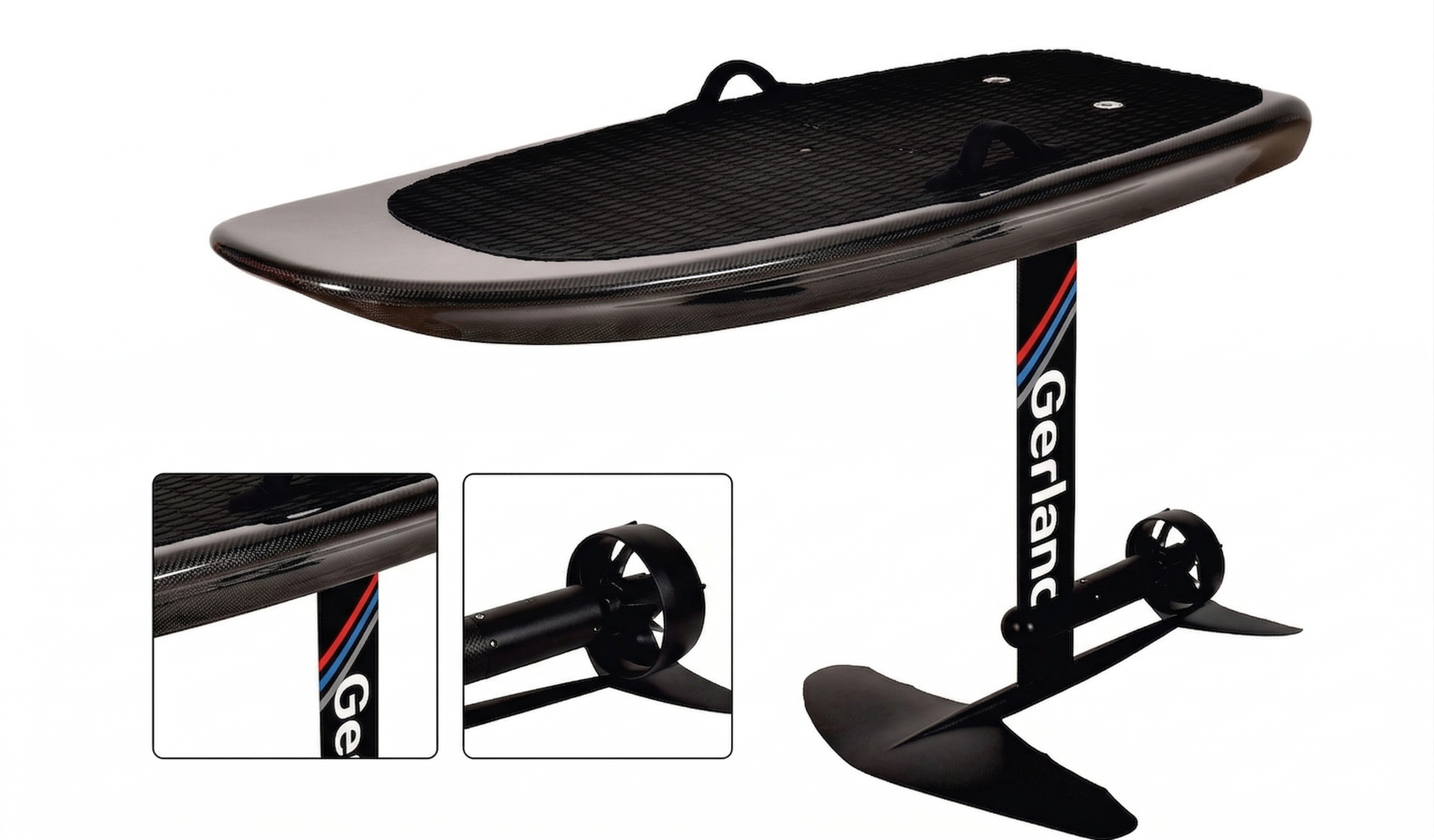 Electric Hydrofoil eFoil 8KW (10.7 HP) 40 MPH Top Speed High Performance Carbon Fiber Jet Board 58 Ah Battery 286 lbs weight capacity